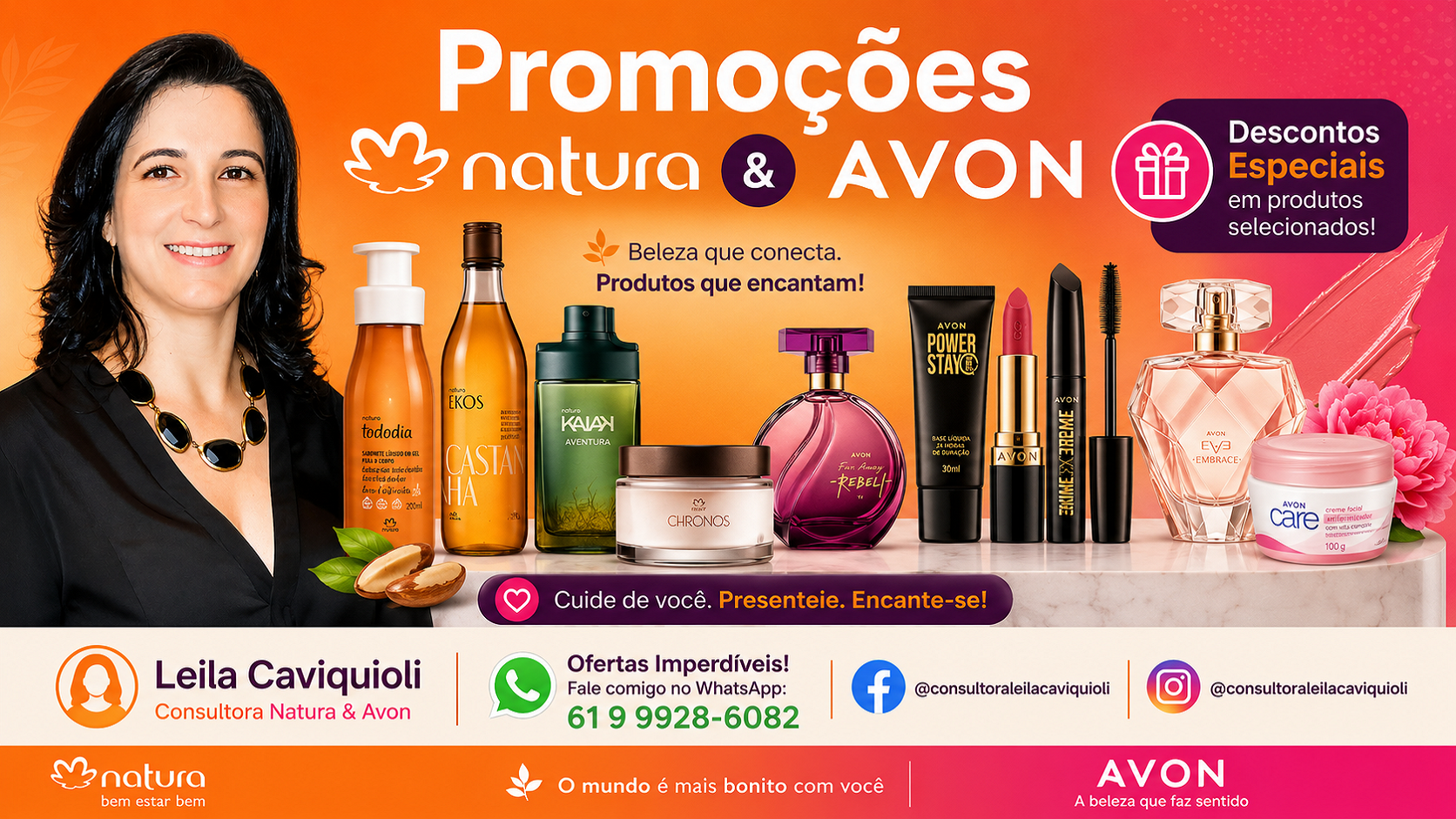 Consultora Natura e Avon — Leila Cavicquioli